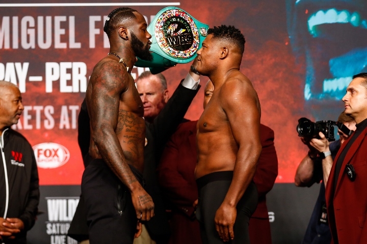 Photos Deontay Wilder Luis Ortiz Ready For War In Las Vegas Boxing News